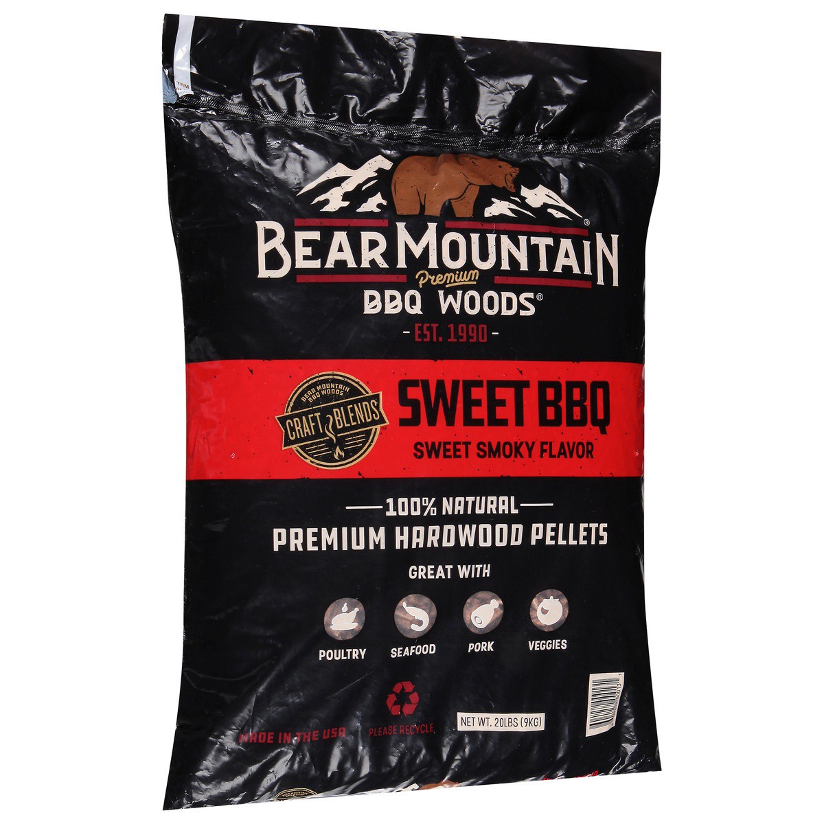 slide 5 of 9, Bear Mountain Hardwood Pellets Premium Sweet BBQ, 20 lb