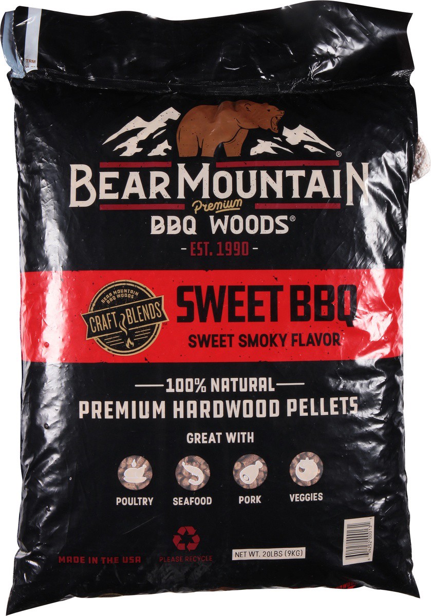 slide 9 of 9, Bear Mountain Hardwood Pellets Premium Sweet BBQ, 20 lb