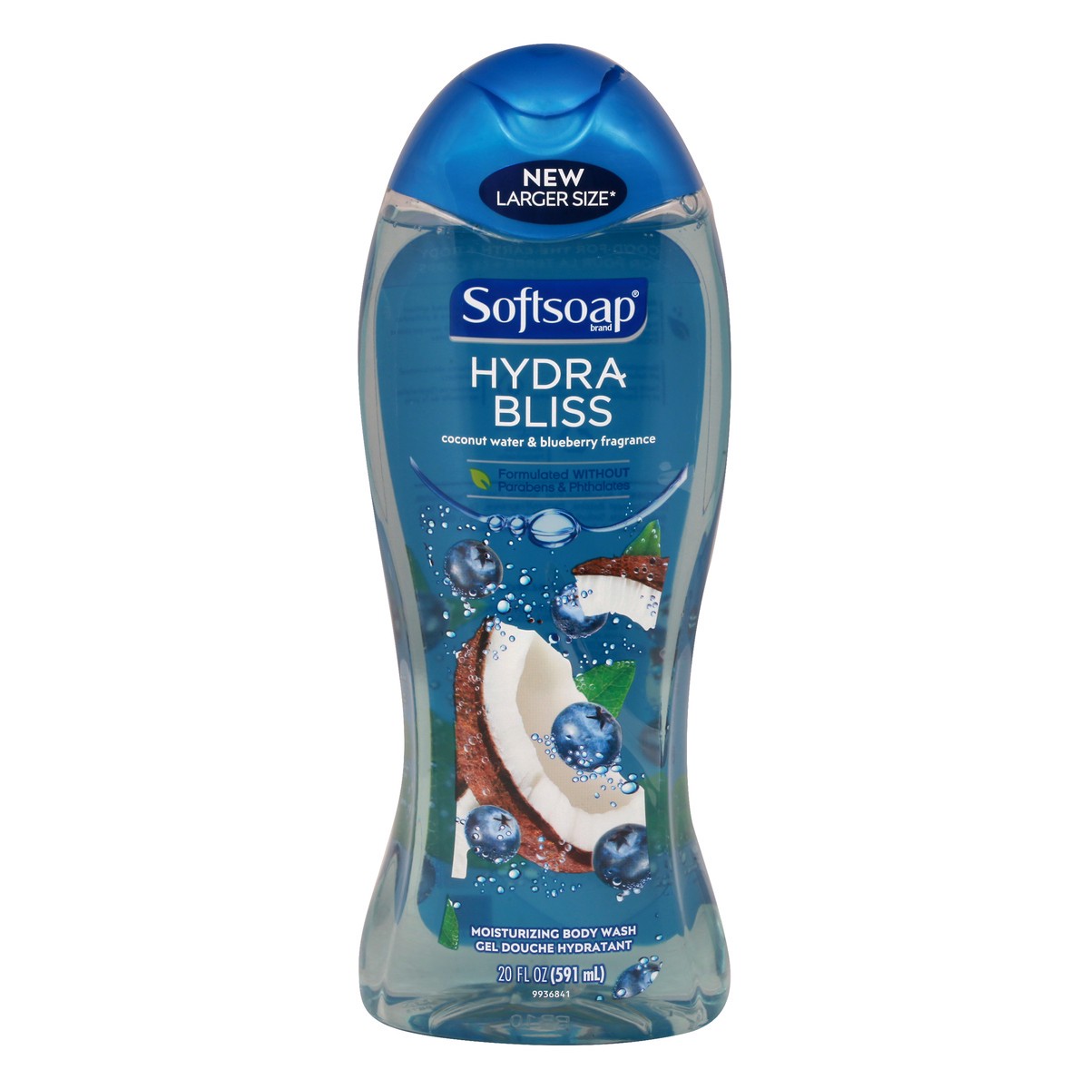 slide 1 of 12, Softsoap Hydra Bliss Moisturizing Coconut water & blueberry fragrance Body Wash 20 oz, 20 oz