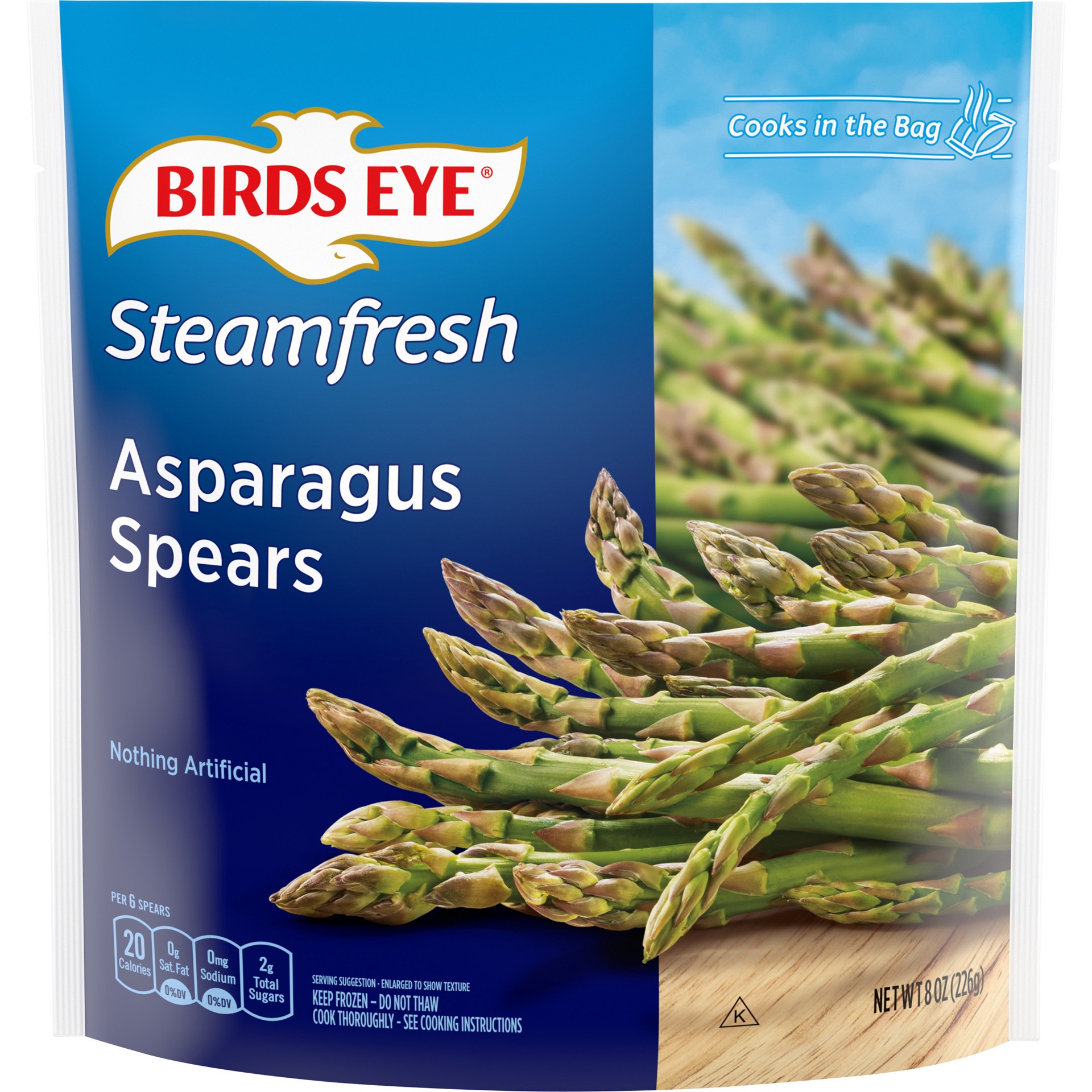 slide 1 of 5, Birds Eye Asparagus Spears, Frozen Vegetable, 8 OZ, 8 oz