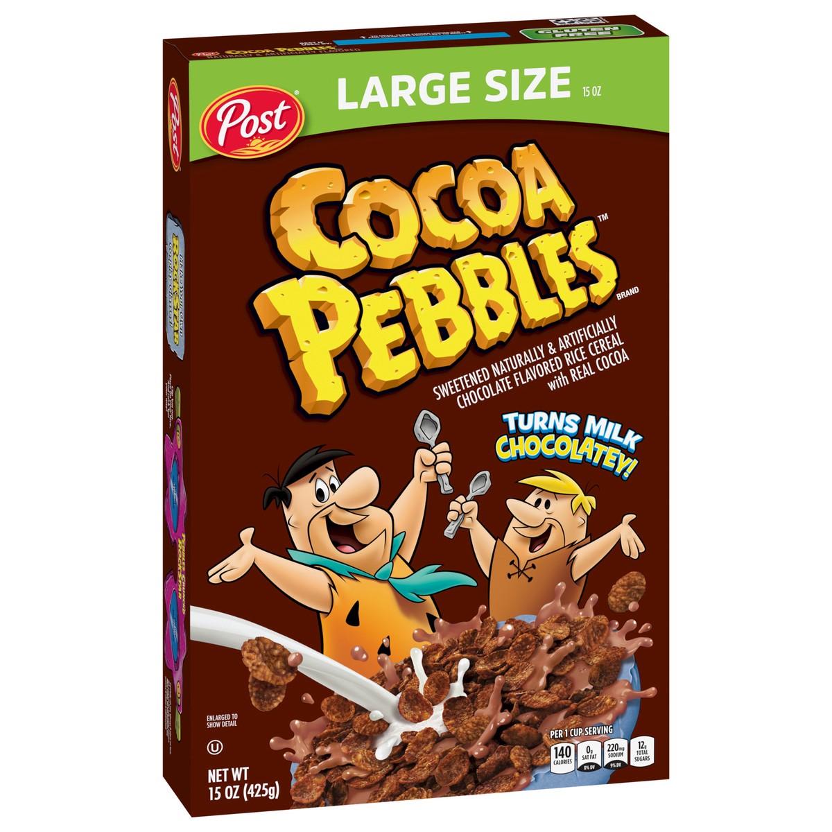 slide 2 of 9, Post Cocoa PEBBLES Cereal, 15 OZ Box, 15 oz