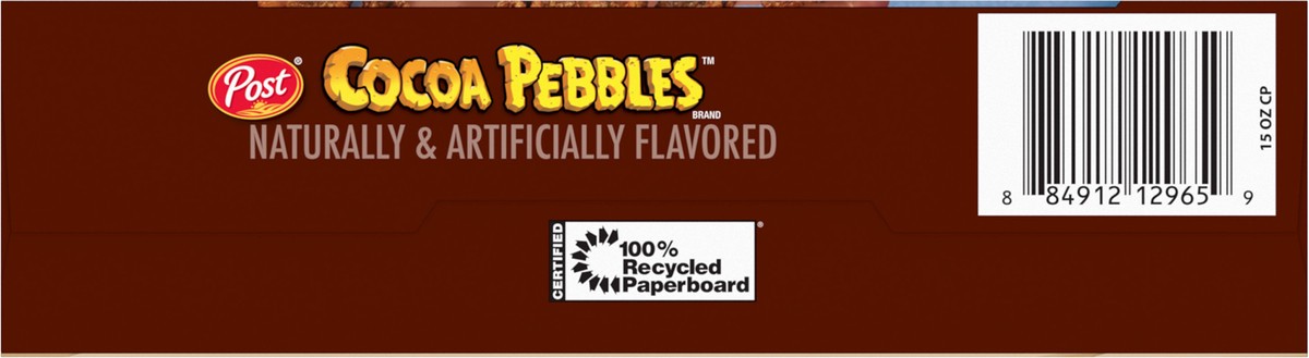 slide 4 of 9, Post Cocoa PEBBLES Cereal, 15 OZ Box, 15 oz