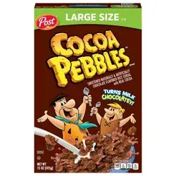 Post Cocoa PEBBLES Cereal, 15 OZ Box