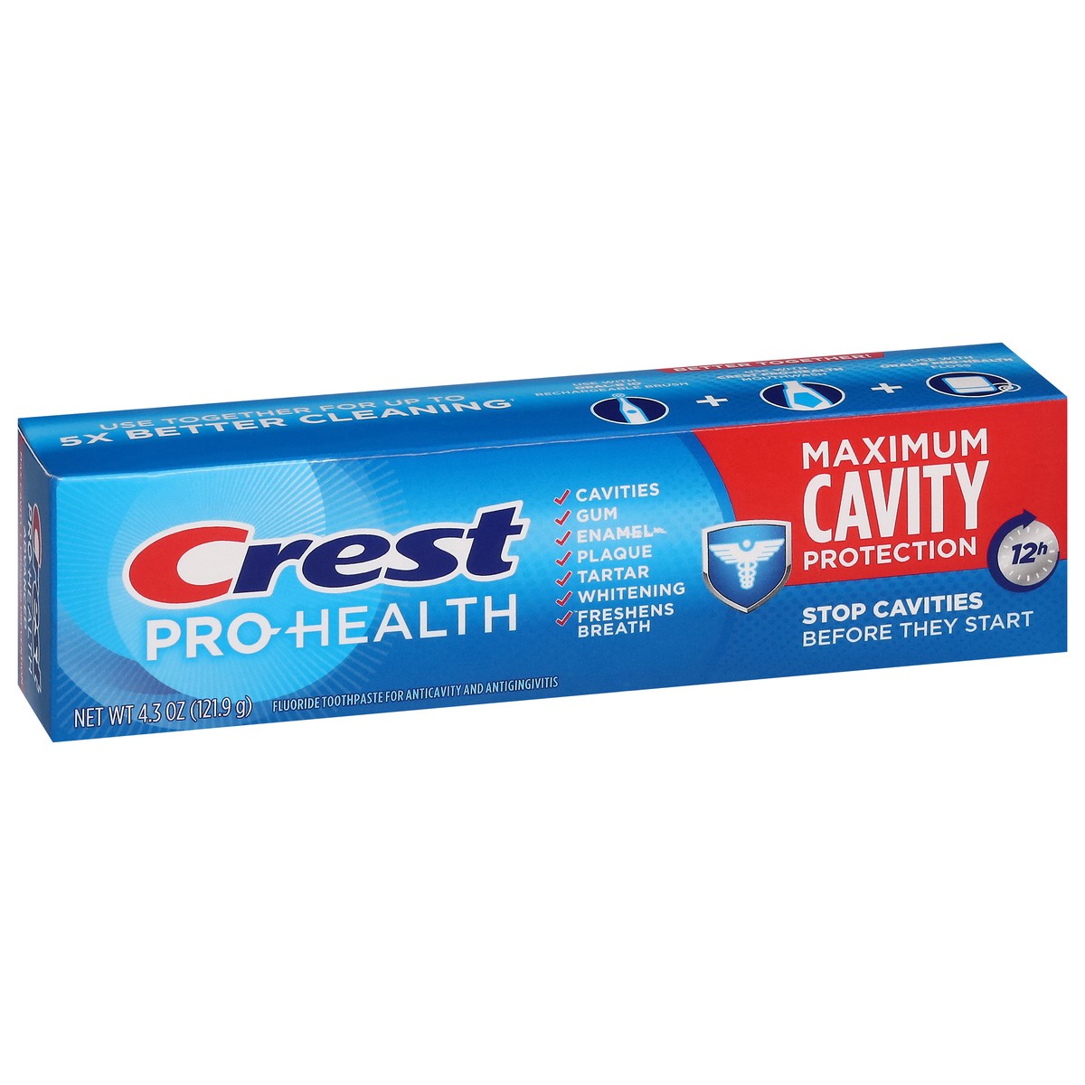 slide 3 of 13, Crest Pro-Health Maximum Cavity Protection Toothpaste 4.3oz, 4.3 oz