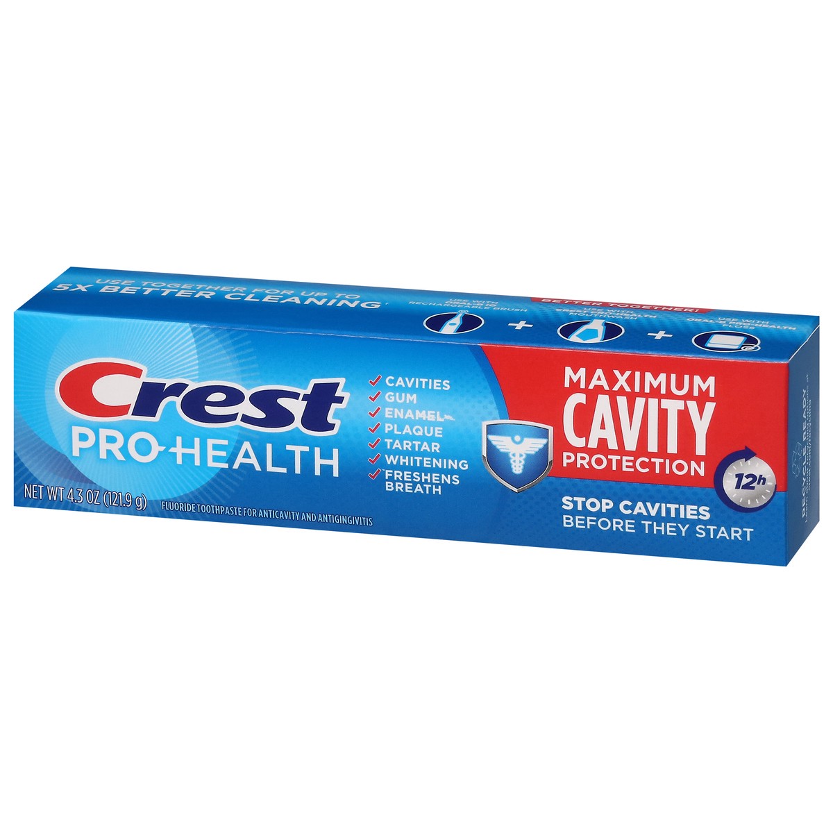slide 12 of 13, Crest Pro-Health Maximum Cavity Protection Toothpaste 4.3oz, 4.3 oz