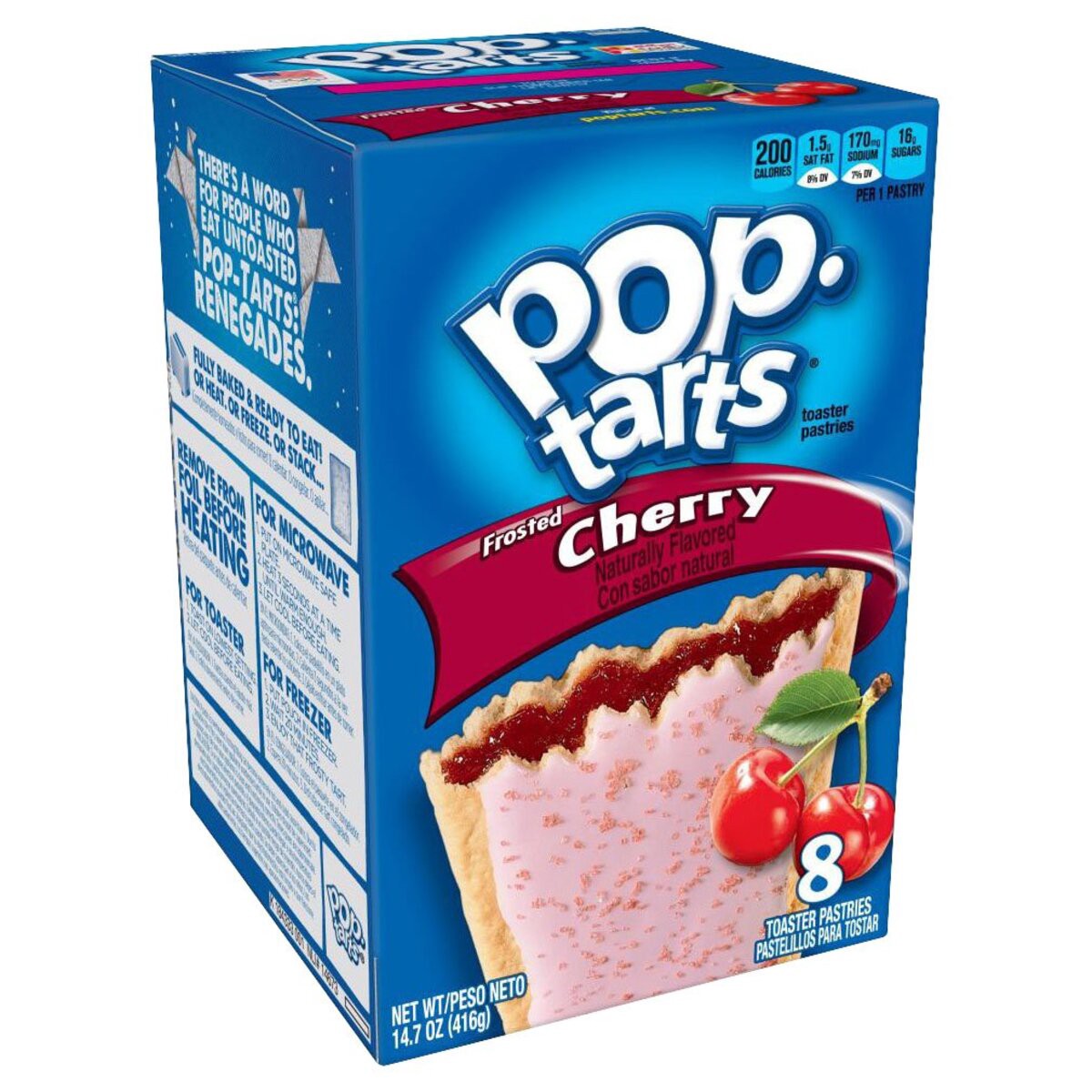 slide 2 of 9, Pop-Tarts Frosted Cherry Toaster Pastries, 14.7 oz