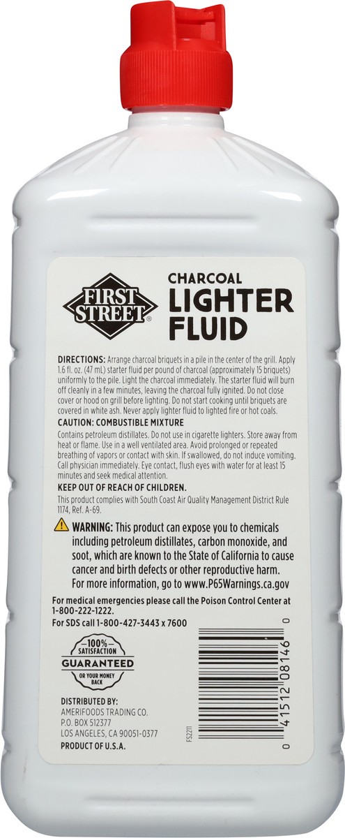slide 10 of 11, First Street Charcoal Lighter Fluid, 32 oz