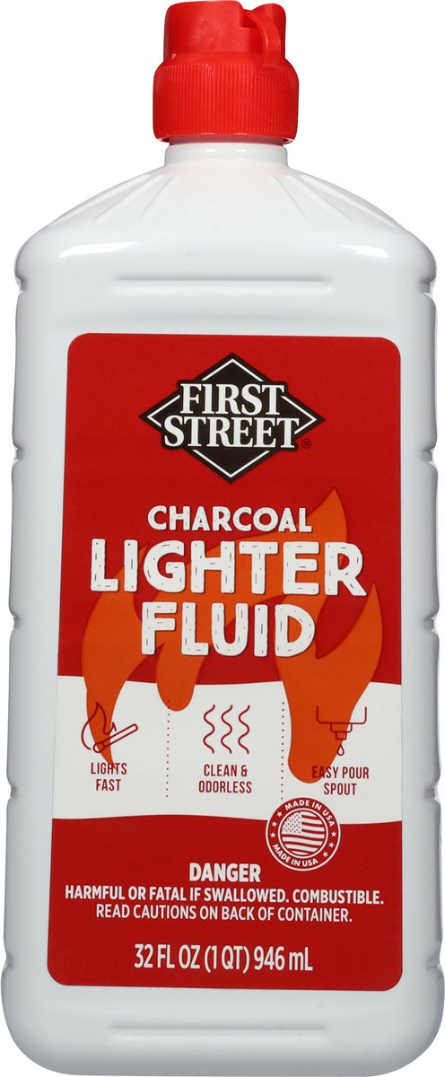 slide 2 of 11, First Street Charcoal Lighter Fluid, 32 oz