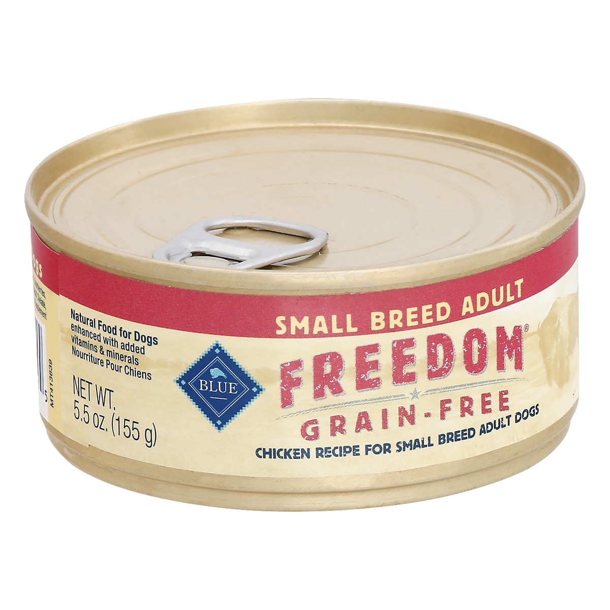 slide 4 of 9, Blue Buffalo Blue Freedom Grain-Free Small Breed Adult Chicken Recipe Food for Dogs 5.5 oz, 5.5 oz