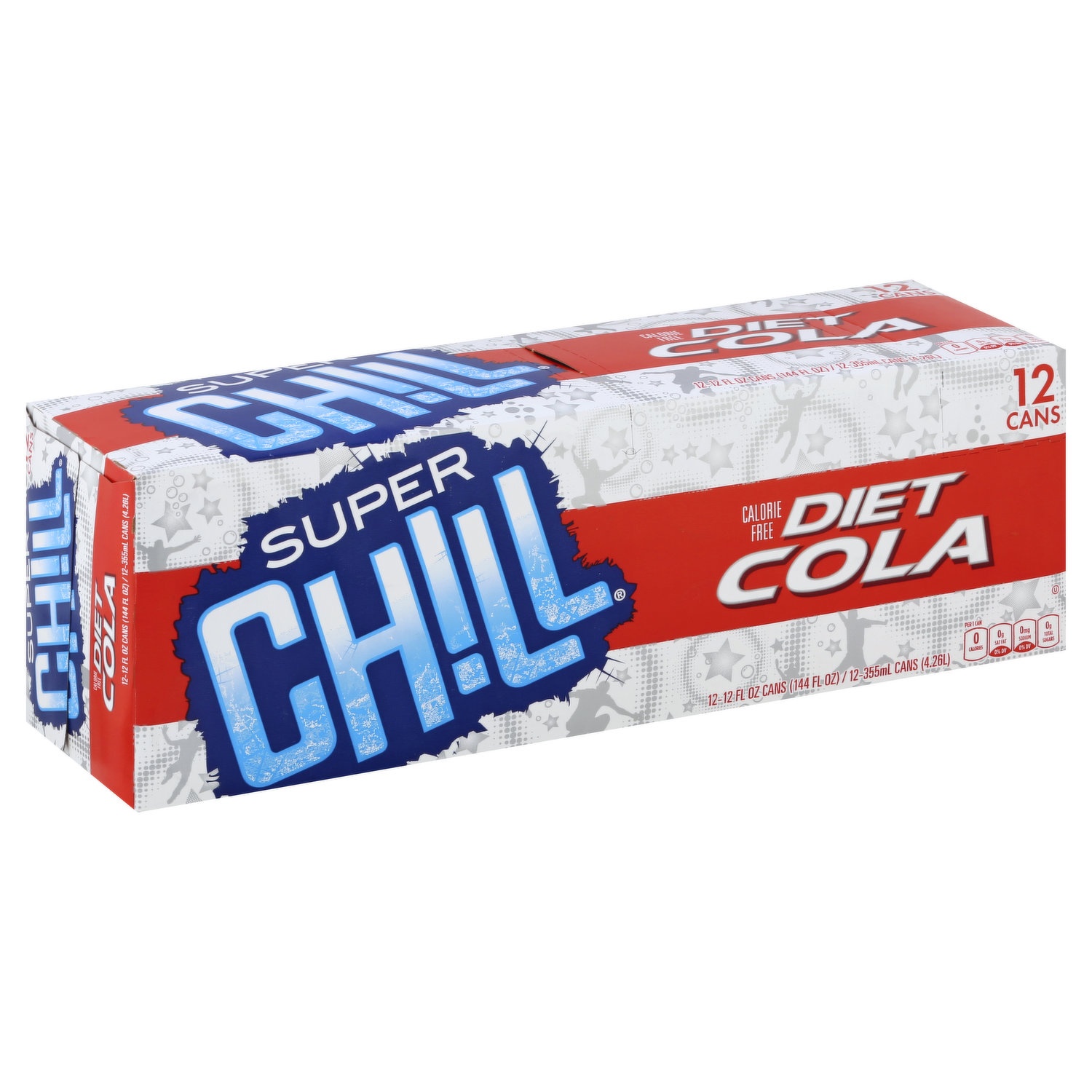 slide 1 of 1, Super Chill Diet Cola Soda - 144 fl oz, 144 fl oz