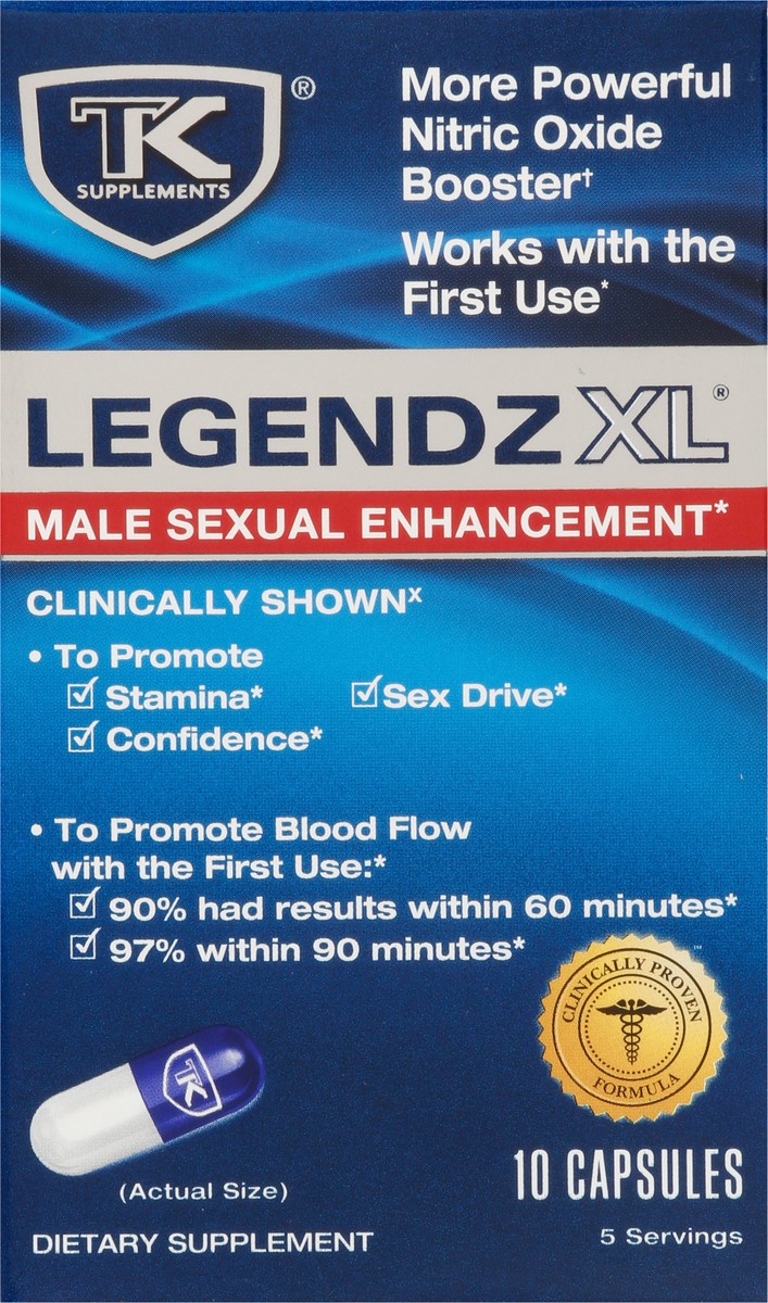 slide 6 of 14, TK Supplements Legendz XL Male Sexual Enhancement 10 Capsules, 10 ct