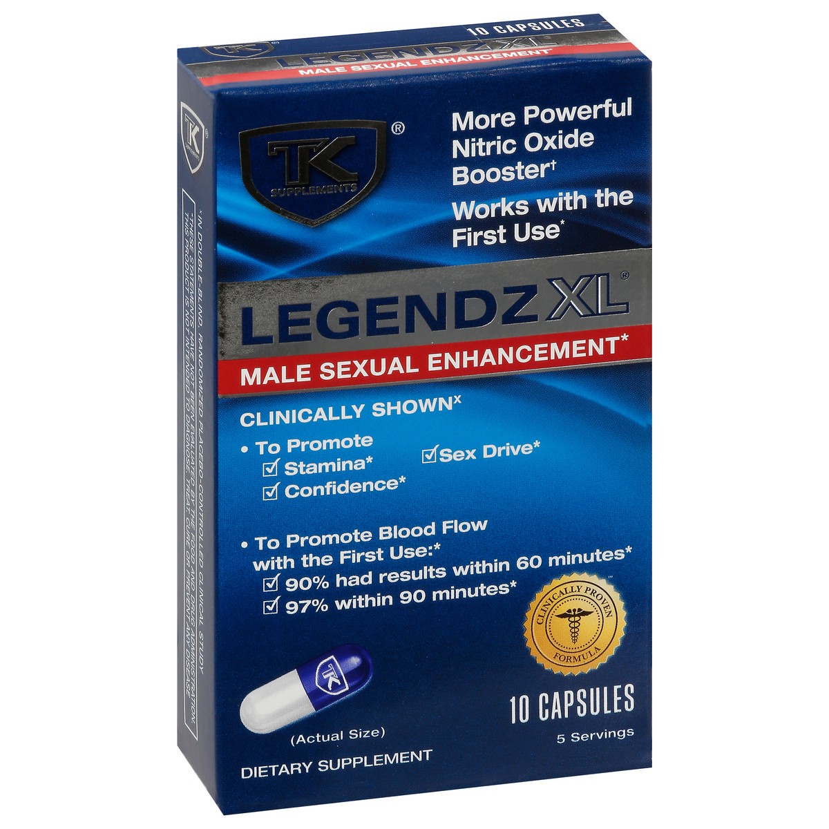 slide 13 of 14, TK Supplements Legendz XL Male Sexual Enhancement 10 Capsules, 10 ct