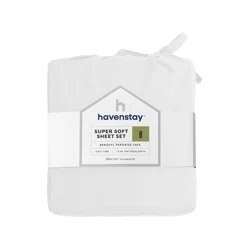 Havenstay Sheets, King, White
