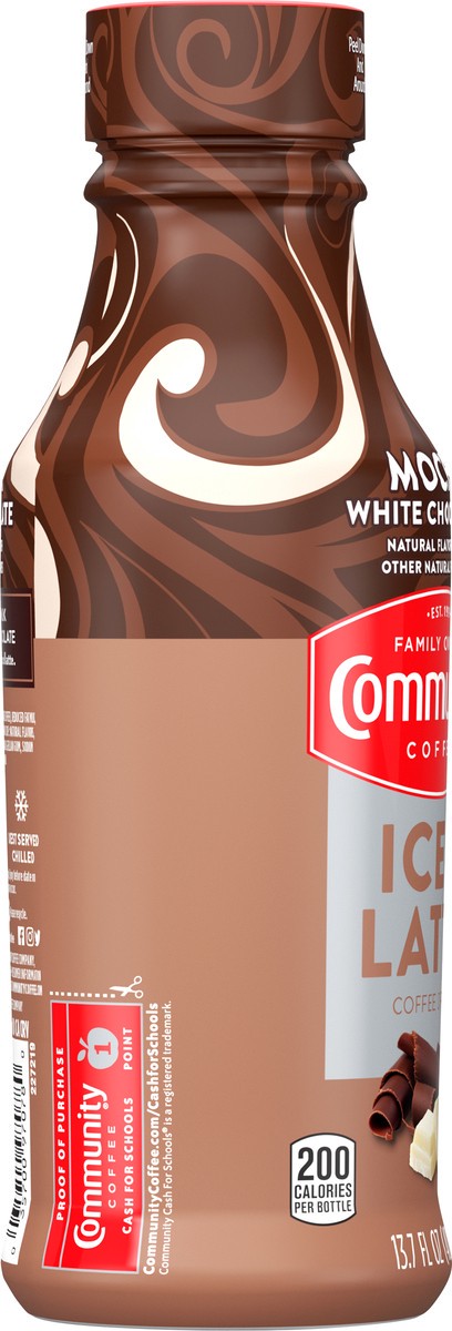 slide 5 of 9, Community Coffee Mocha White Chocolate Iced Latte, 13.7 fl oz