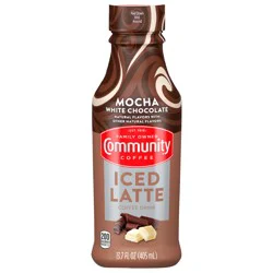 Community Coffee Mocha White Chocolate Iced Latte
