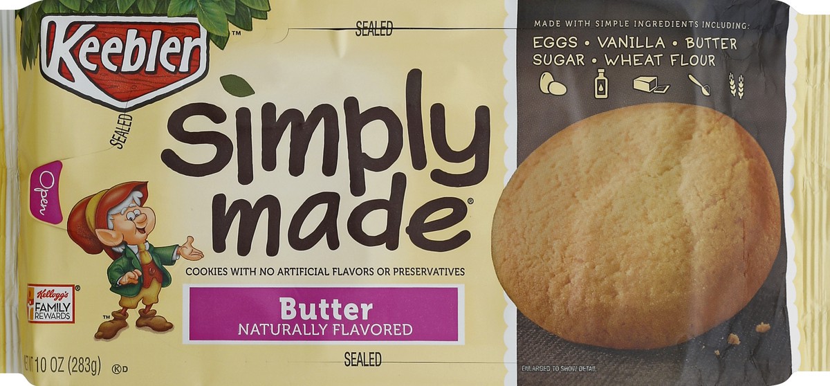slide 5 of 6, Keebler Simply Made Butter Cookies, 10 oz