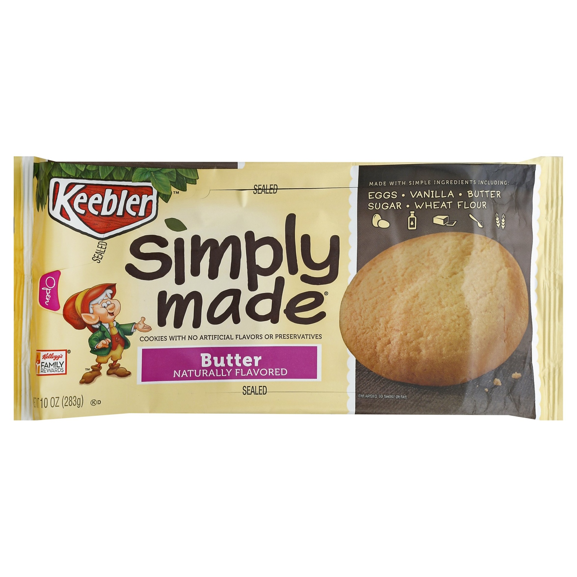 slide 1 of 6, Keebler Simply Made Butter Cookies, 10 oz
