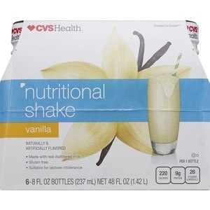 slide 1 of 1, CVS Health Nutritional Liquid Shake 48 Oz, Vanilla, 48 oz