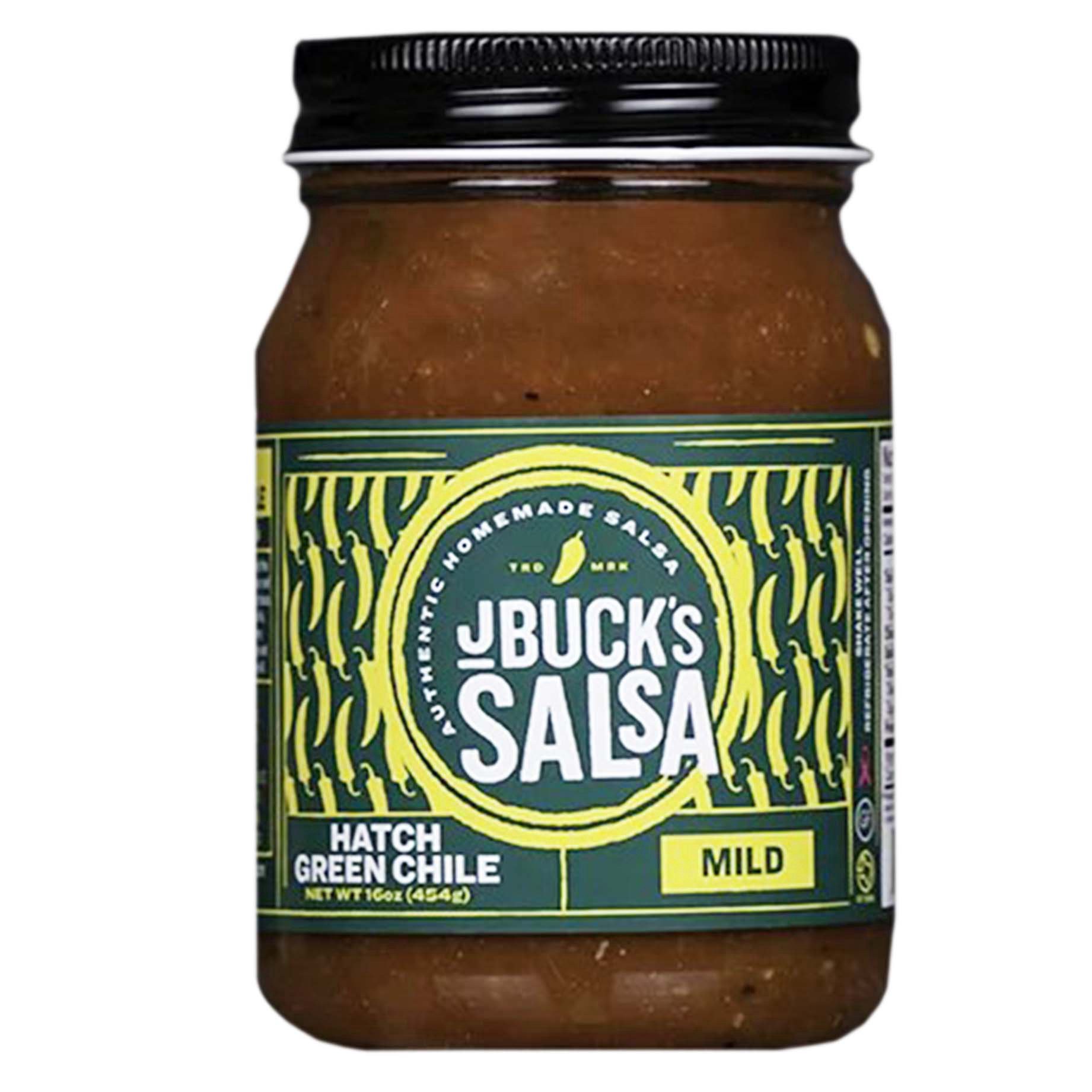 slide 1 of 1, J Buck's Hatch Green Chile Mild Salsa, 16 oz