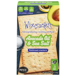 Wisecrackers Flatbread Avocado Oil & Sea Salt Crackers 4.9 oz