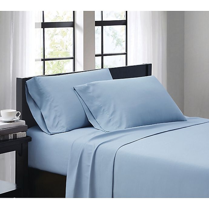 slide 1 of 4, SALT Queen Sheet Set - Light Blue, 4 ct