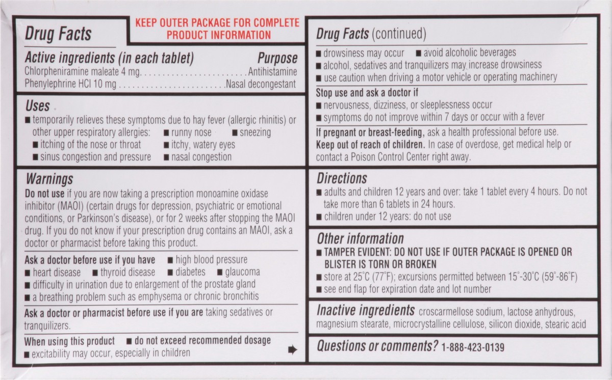 slide 5 of 9, TopCare TOP CARE Topcare Sinus & Allergy Pe, Maximum Strenght, 24 ct