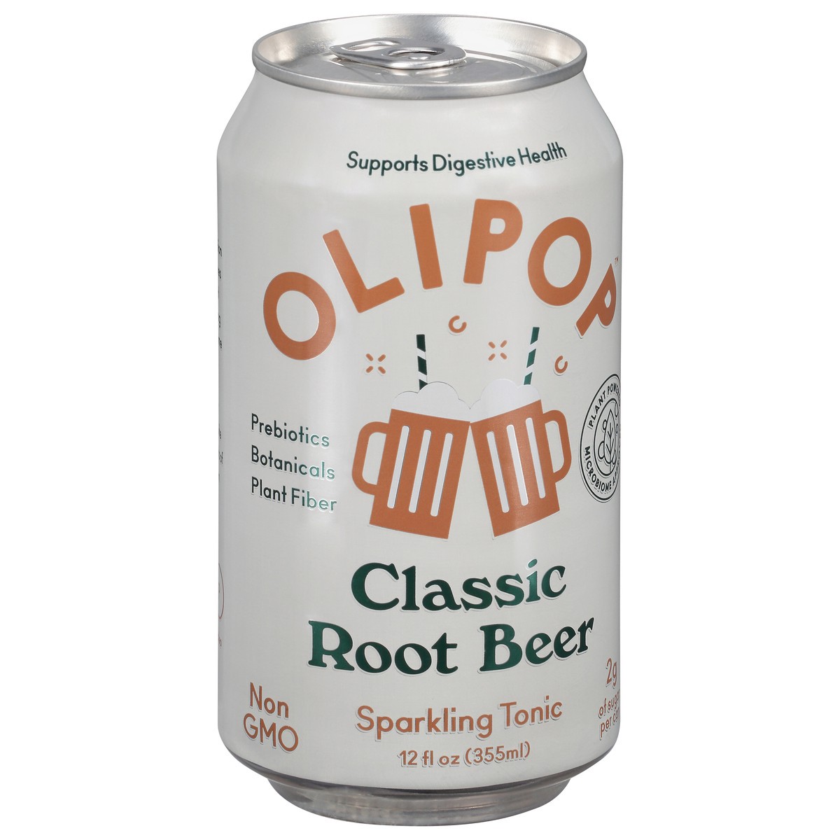 slide 4 of 13, Olipop Sparkling Tonic, Classic Root Beer, 12 fl oz