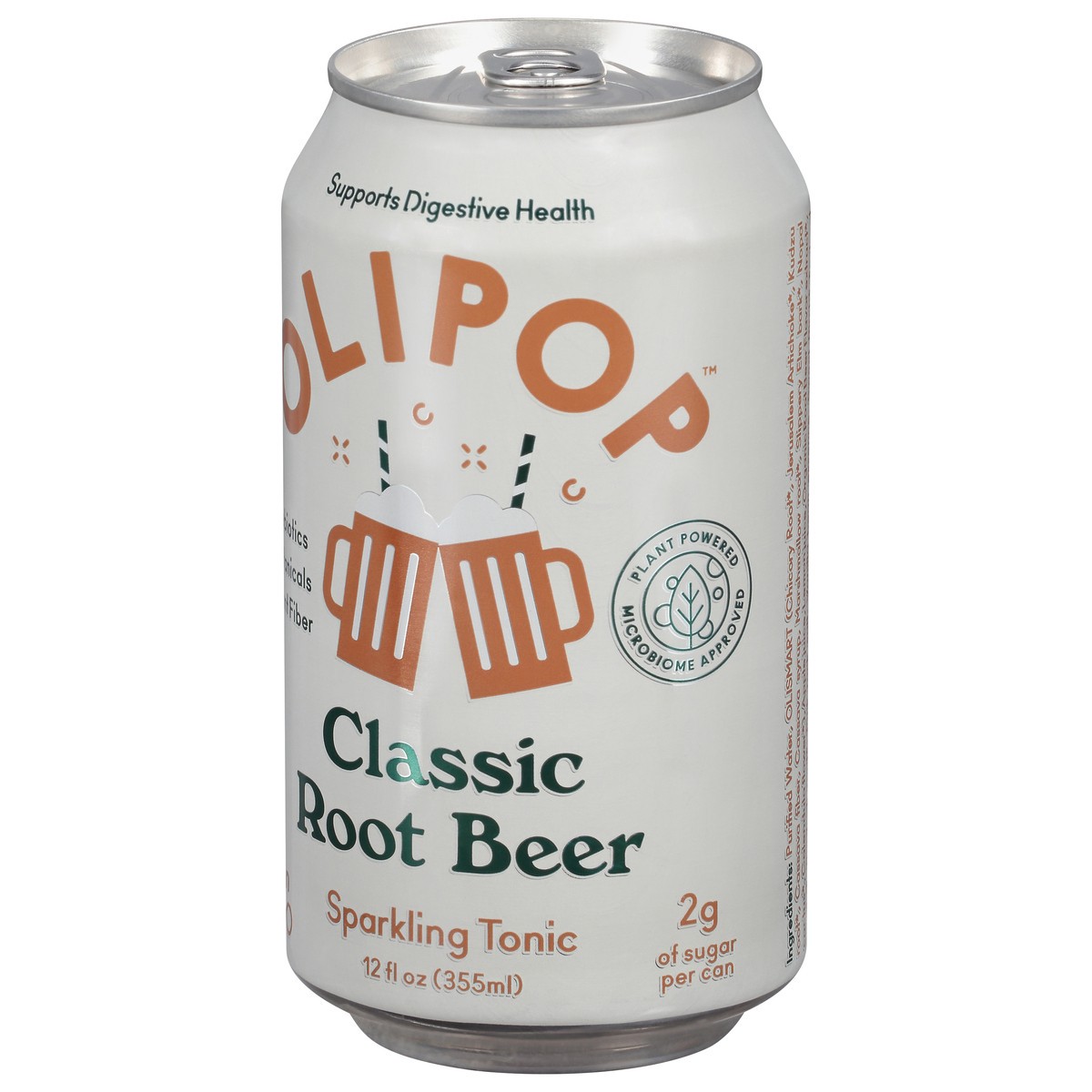 slide 8 of 13, Olipop Sparkling Tonic, Classic Root Beer, 12 fl oz