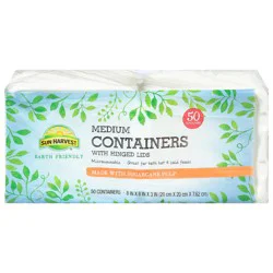 Sun Harvest Sun Hrvest Medium Fiber 1 Compartment Containers