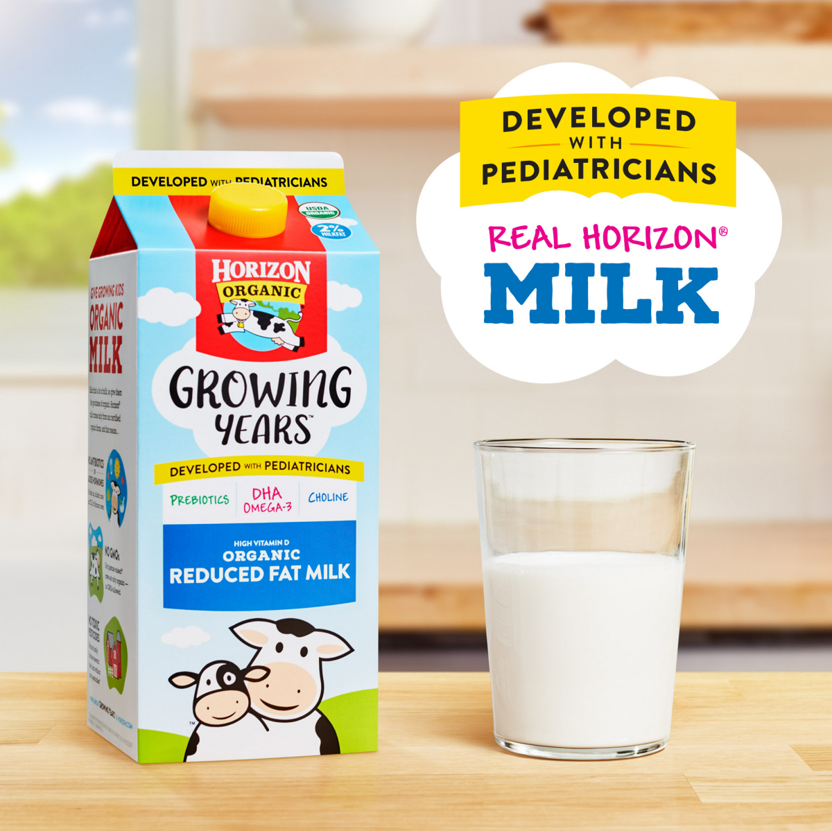 slide 7 of 29, Horizon Organic Growing Years 2% Milk with DHA Omega-3, 59 fl oz. Carton, 59 fl oz