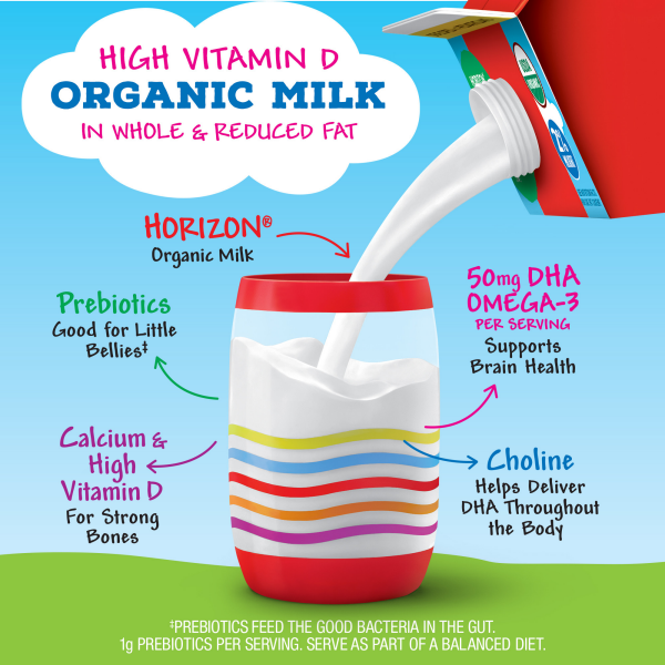 slide 11 of 29, Horizon Organic Growing Years 2% Milk with DHA Omega-3, 59 fl oz. Carton, 59 fl oz