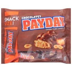 Payday Chocolatey Peanut Caramel Bars Snack Size 9.12 oz