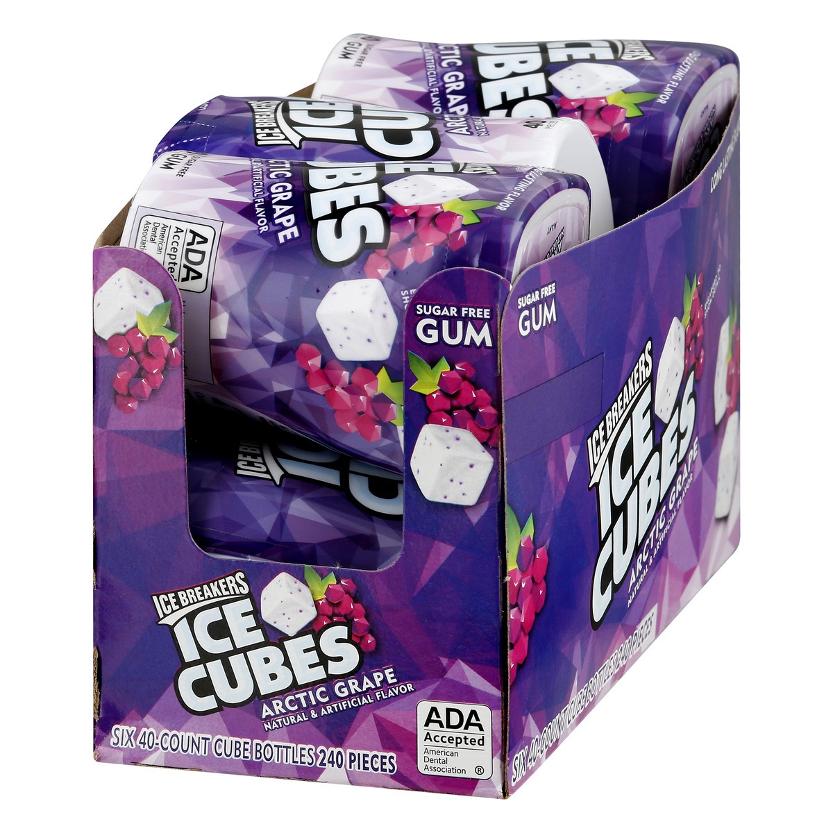 slide 3 of 10, Ice Breakers Gum, Sugar free, Arctic Grape, Ice Cubes, 6 ct