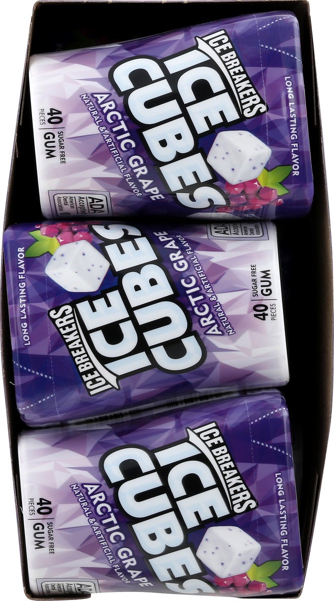 slide 6 of 10, Ice Breakers Gum, Sugar free, Arctic Grape, Ice Cubes, 6 ct