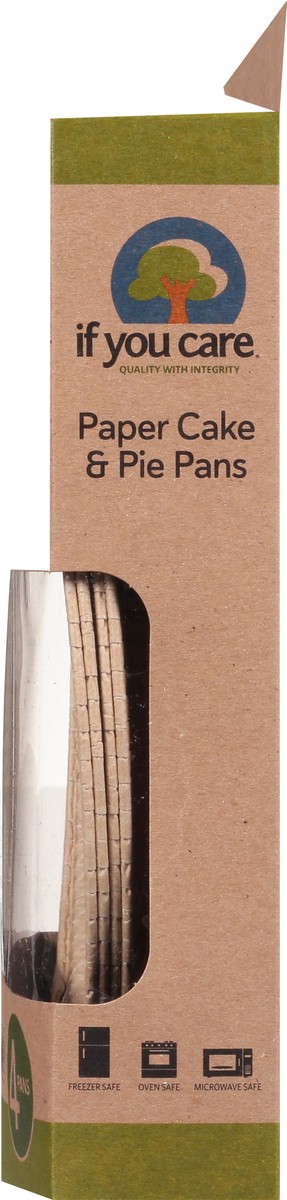 slide 8 of 9, If You Care Paper Cake & Pie Pans, 4 ct