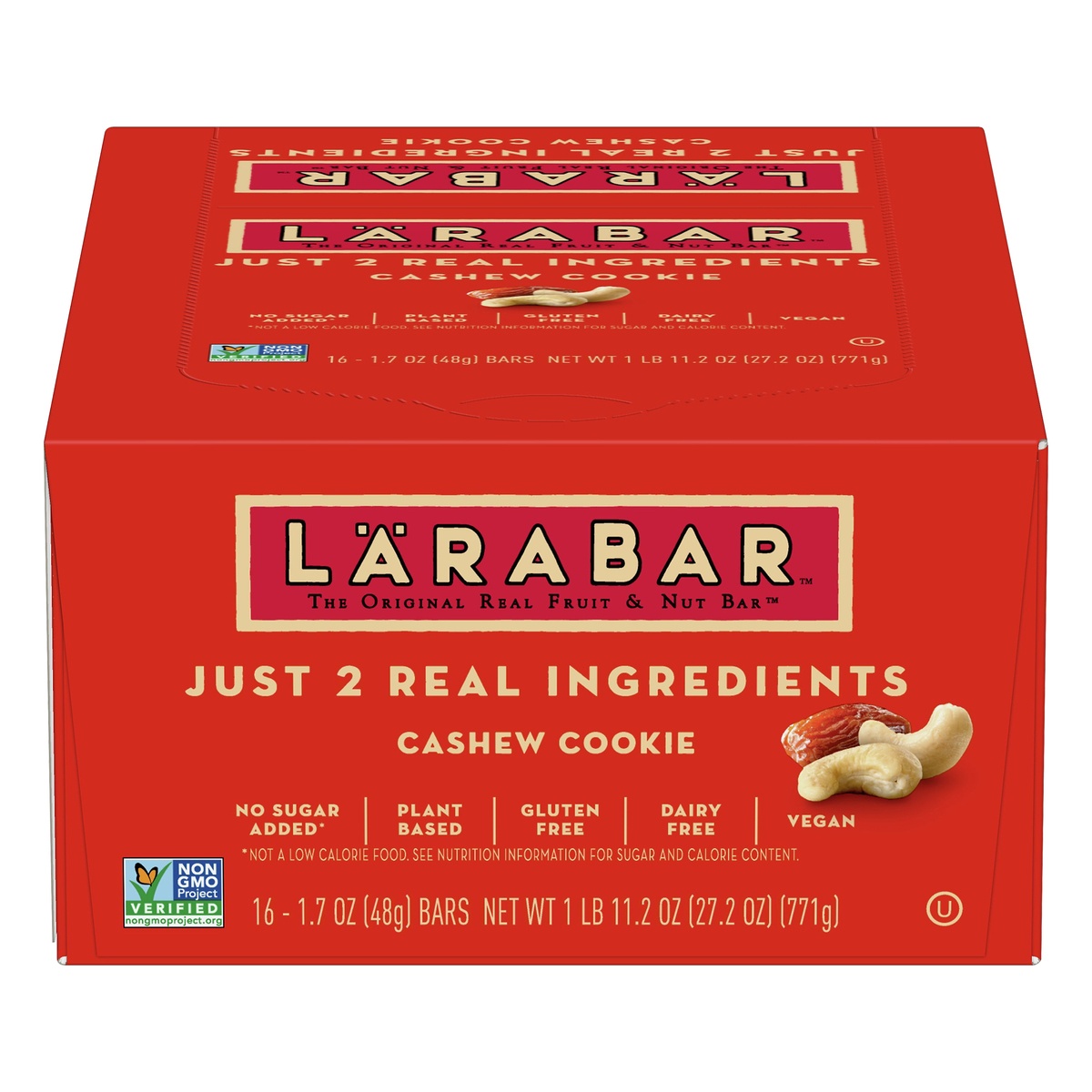 slide 1 of 1, Larabar Cashew Cookie Fruit & Nut Bar 16 ea, 16 ct; 1.7 oz