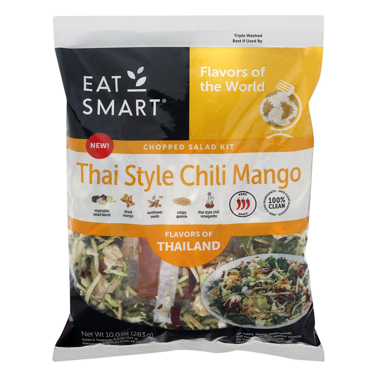 slide 13 of 13, Eat Smart Thai Style Chili Mango Chopped Salad Kit 10 oz, 10 oz