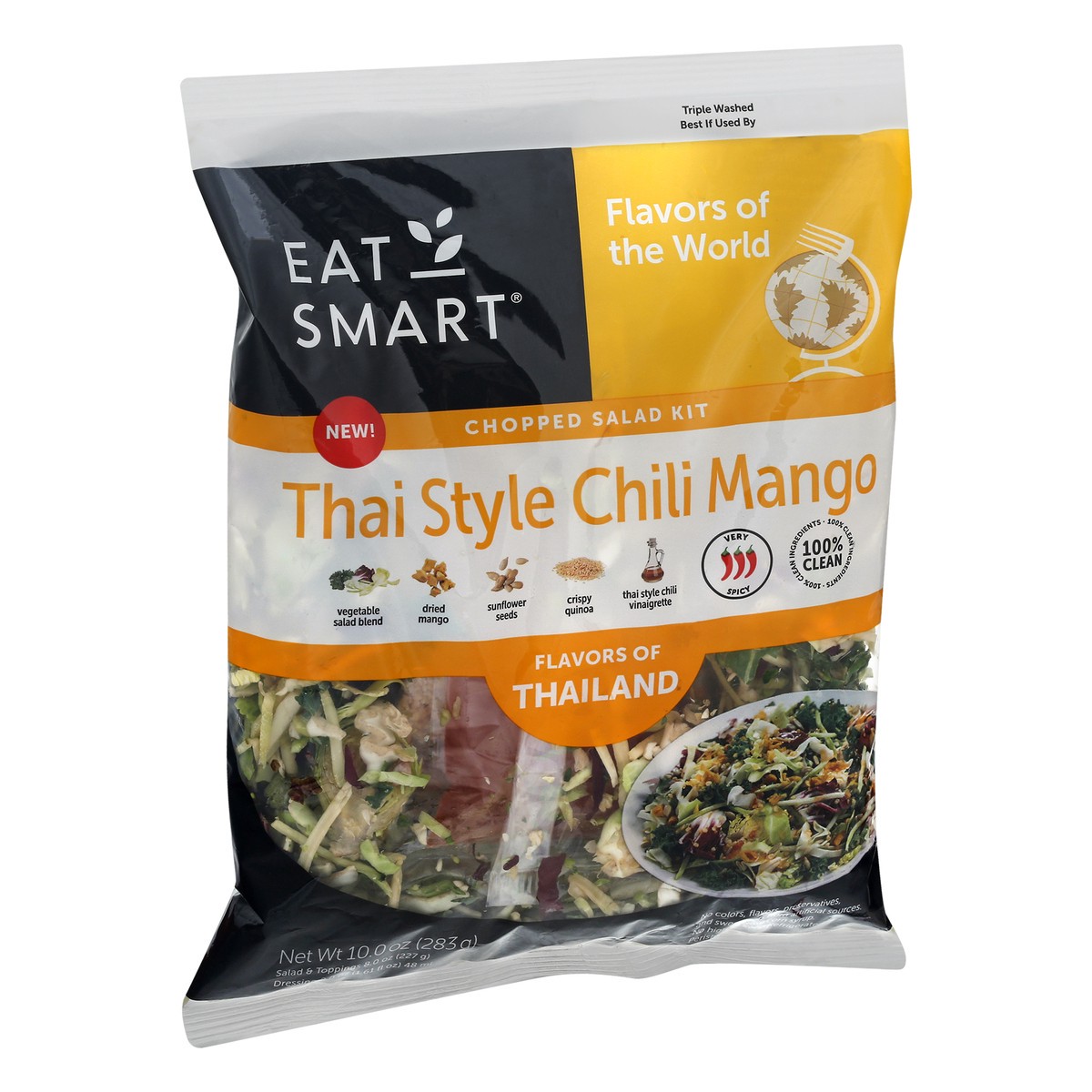 slide 9 of 13, Eat Smart Thai Style Chili Mango Chopped Salad Kit 10 oz, 10 oz