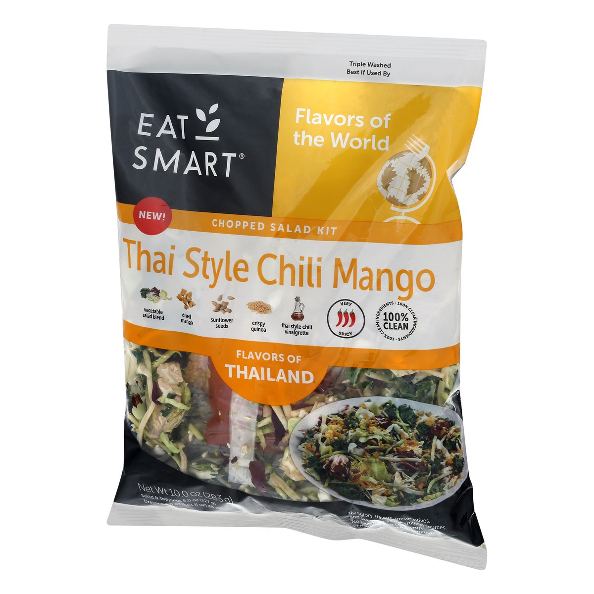 slide 10 of 13, Eat Smart Thai Style Chili Mango Chopped Salad Kit 10 oz, 10 oz