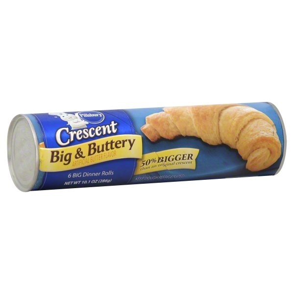 slide 1 of 1, Pillsbury Dinner Rolls, Crescent, Big & Buttery, 10.1 oz