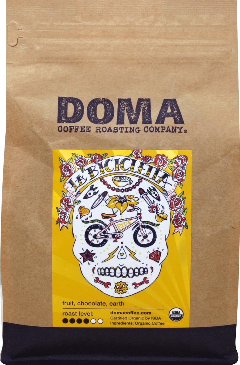 slide 4 of 4, Doma Coffee Roasting Company La Bicicletta Organic Blend- 12 oz, 12 oz