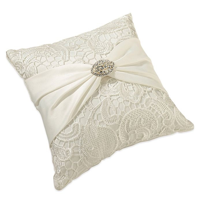 slide 1 of 1, Lillian Rose Vintage Lace Ring Pillow - Cream, 1 ct