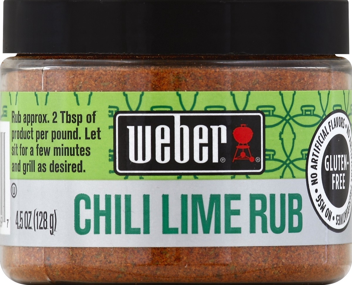 slide 2 of 2, Weber Chili Lime BBQ Rub, 4.5 oz