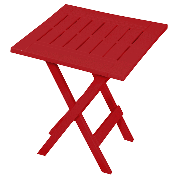 slide 1 of 1, Gracious Living Folding Side Table - Red, 1 ct