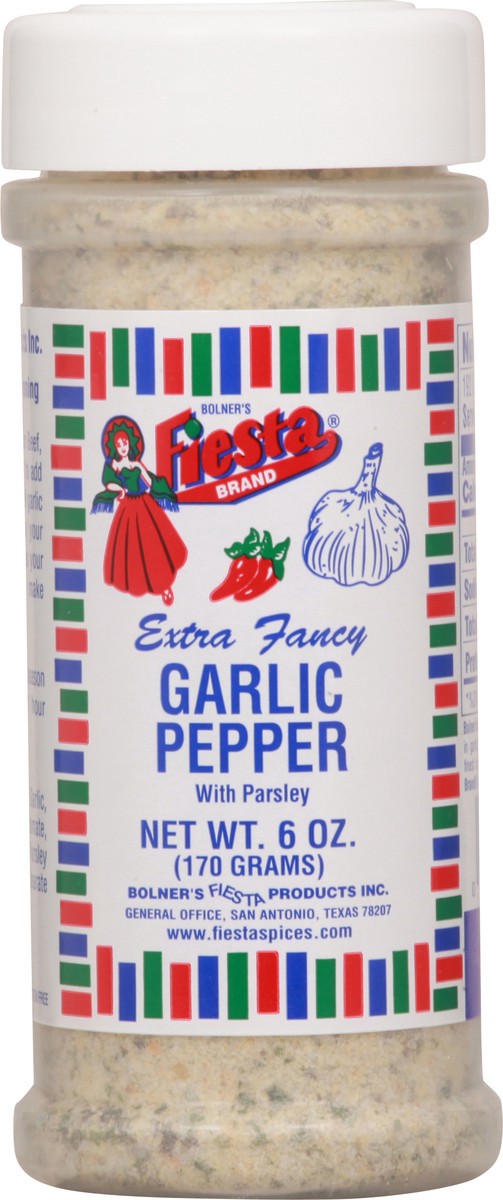 slide 2 of 9, Fiesta Extra Fancy Garlic Pepper with Parsley 6 oz, 6 oz