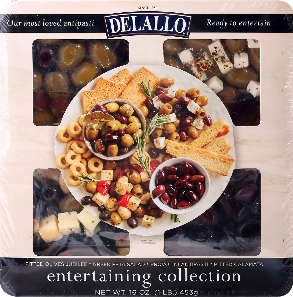 slide 1 of 9, DeLallo Gourmet Antipasti Tray, 16 oz