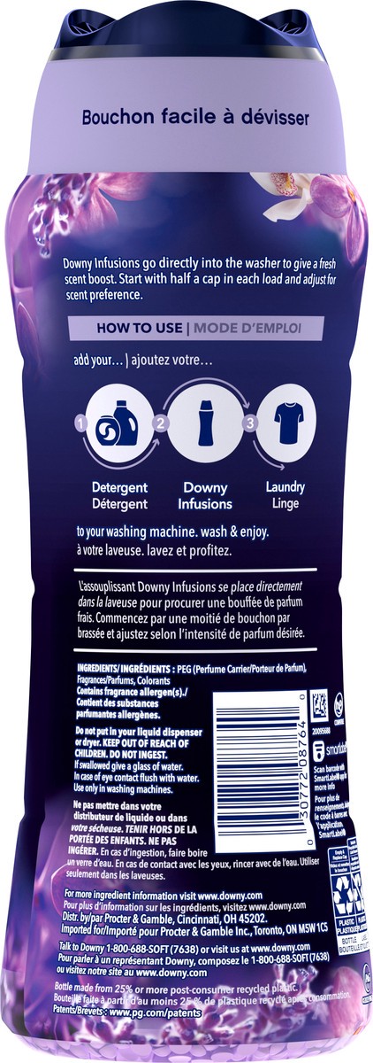 slide 3 of 8, Downy Calm In-Wash Laundry Scent Booster Beads, Soothing Lavender and Vanilla Bean scent, 18.2 OZ, laundry scent beads, Long-lasting Freshness, 1.1 lb