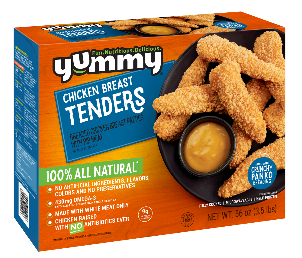 slide 1 of 1, Yummy All Natural Chicken Breast Tenders, 3.5 lb