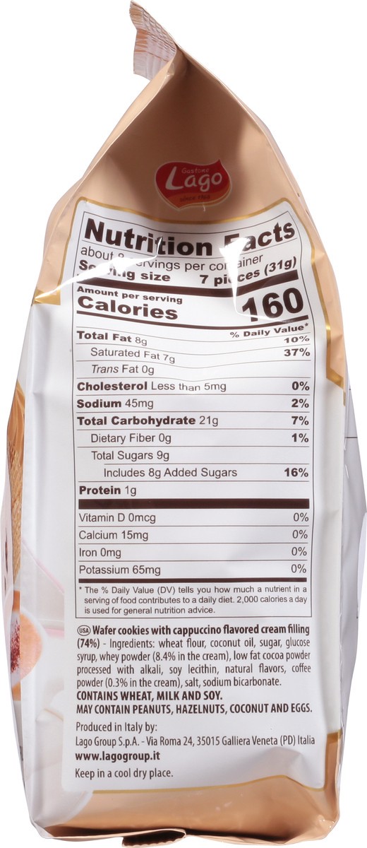 slide 9 of 12, Gastone Lago Party Cappuccino Wafers 8.82 oz, 8.82 oz