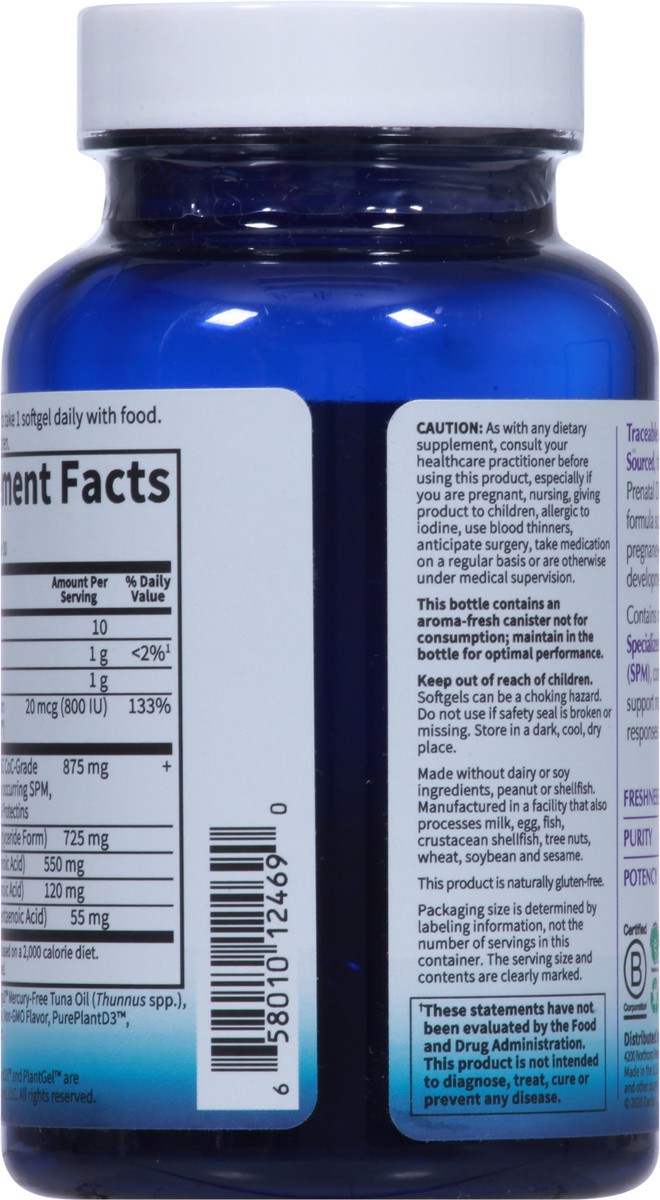 slide 6 of 9, Garden of Life Dr. Formulated 550 mg Prenatal DHA plus EPA, DPA & D3 30 Softgels, 30 ct